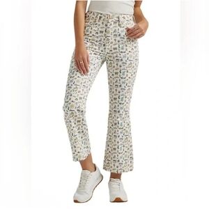 Wrangler 672 Life's Lemons Wrock High Rise Kick Flare Crop Jeans 30 & 35